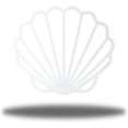 thumbnail image 3 of Riverside Designs Scallop Shell Coastal Beach Metal Wall Decor | Made in USA | Multiple Colors and Sizes (White, 24"), 3 of 6