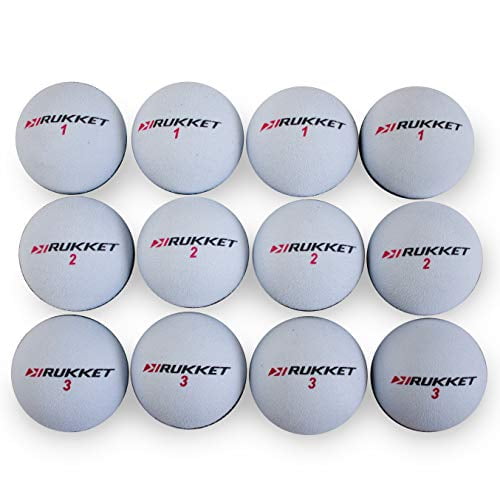 Rukket Sports Practice Golf Ball for Indoor Foam Training (12 Pack)