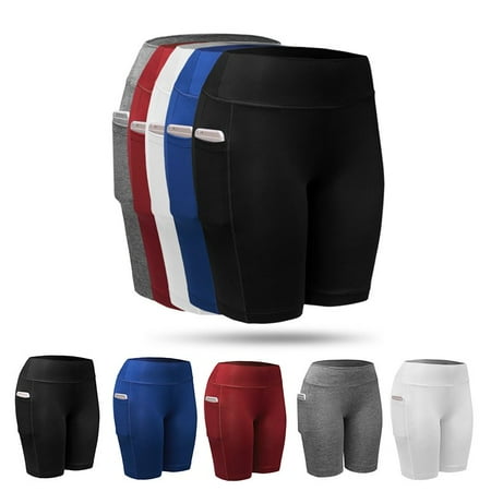 SUPERHOMUSE Women Compression Sports Shorts Athletic Gym Fitness Running Yoga Pants