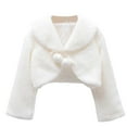 thumbnail image 3 of Favoffer Girls Warm Shawl Cape Winter Crewneck Long Sleeve Short Soft Fleece-Like Solid Color Coat Daily Wear/School/Party/Holiday 1-16Y, 3 of 8