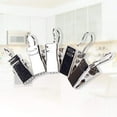 thumbnail image 1 of HINTRMENT 60Pcs Snap Hooks Drapes Clamps Iron Material For Transform Fabric To Drapery Panel Silver, 1 of 7
