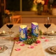 thumbnail image 6 of Iauyy Flameless Candles Battery Operated LED Pillar Candles with Remote and Timer, Purple Trees Set of 2 （S), 6 of 8