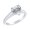 Heart shape, variant on 0.75 to 5 Carat Platinum Lab Grown Solitaire Emerald Cut Cathedral IGI Certified Diamond Engagement Ring (H-I Color VS2-SI1) Radiant shape 0.75 Carat Size-7.0