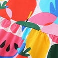 thumbnail image 5 of WOLLED Girls Kids Casual Dresses Summer Casual Round Neck Floral Printed Sundress for Party Kids Clothes,Sized 2-8T, 5 of 7