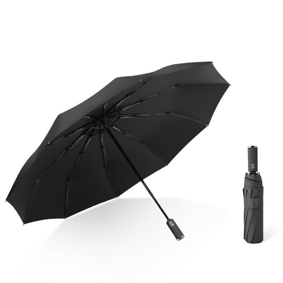 Xihbxyly Paraguas Plegable Automático, Resistente Al Viento, Tejido de Protección Solar de Alta Densidad, Cómodo Manejo con Una Sola Mano, Protección Contra La Intemperie, Ideal para Viajes y Activid