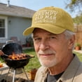thumbnail image 1 of Tauxra Embroidered Baseball Cap for Men, Funny Angry Old Man Quote Washed Gray, 1 of 6