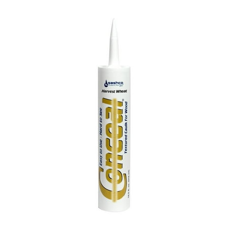 Sashco Conceal Textured Wood Caulking, 10.5 Ounce Tube, Harvest Wheat Pack of