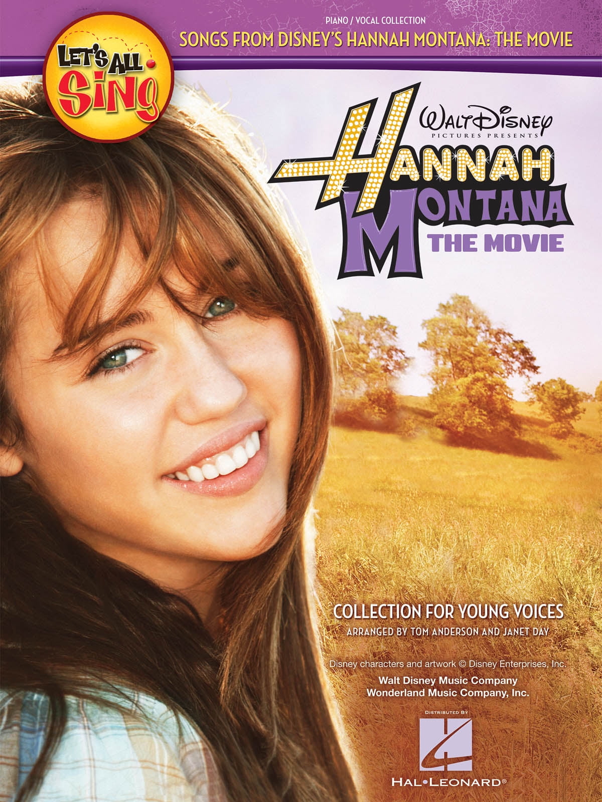 Let's All Sing Songs from Hannah Montana Movie Piano/Vocal Collection