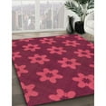 thumbnail image 2 of Ahgly Company Indoor Round Patterned Crimson Red Area Rugs, 7' Round, 2 of 6