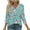 Multicolor, variant on WTOBBY Women's Retro Botanical Print Top V-Neck 3/4 Sleeve Tunic Relaxed Fit Blouse with Lightweight Chiffon Fabric Comfort,Blue L