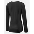 thumbnail image 2 of Women Shirts V Neck Long Sleeve Tops T-Shirt Basic Tees, 2 of 5