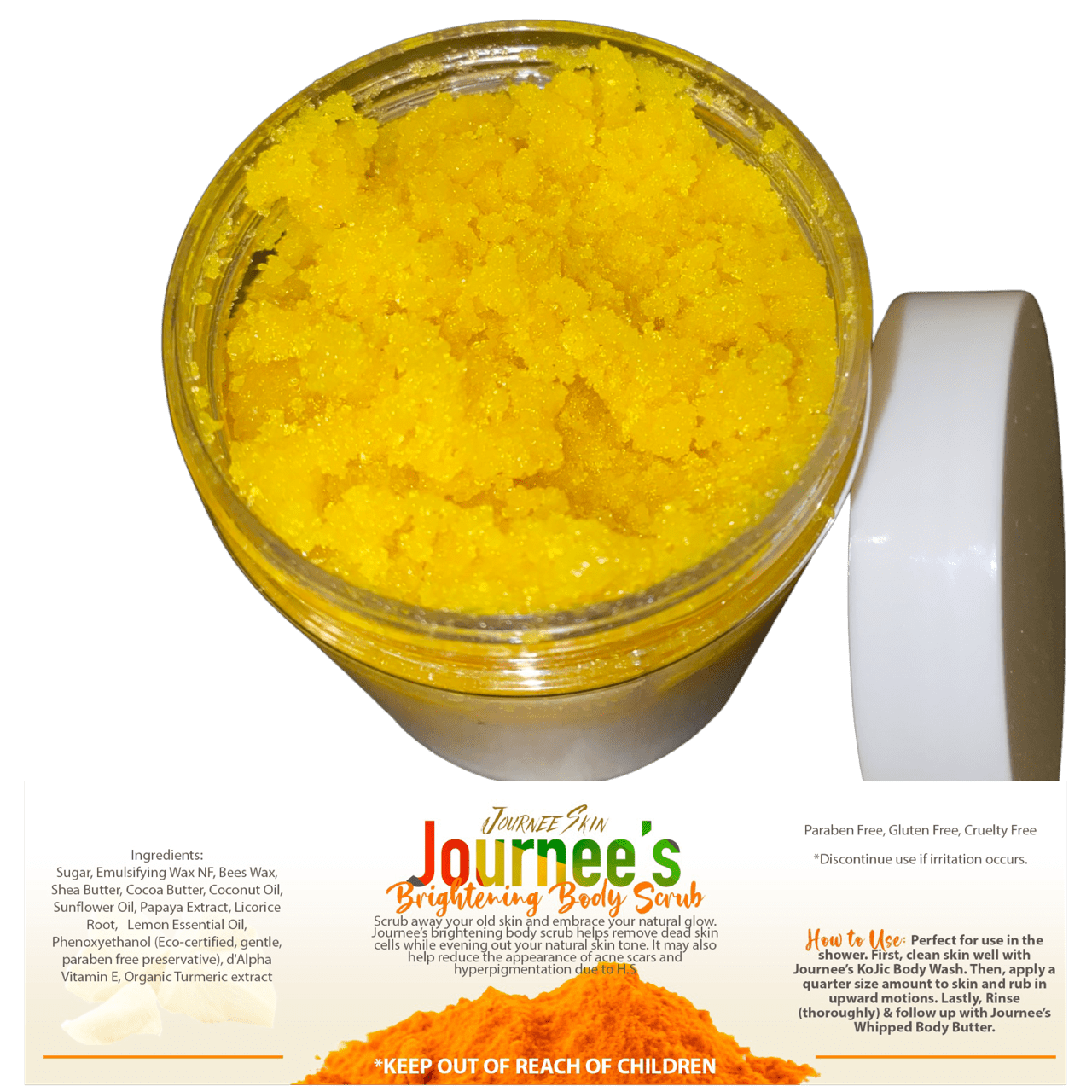 Journee’s Brightening Body Scrub w/Turmeric