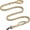 Khaki/Tan, variant on OutdoorMaster Bungee Dog Leash, Heavy Duty Dog Leash with Shock Absorption, 2 Padded Handles Training Leash, Improved Dog Safety and Comfort (Black, 4 FT)
