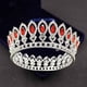 thumbnail image 4 of Zhuge Tiara de boda para novia, diadema de princesa, corona nupcial, joyería para el cabello con diamantes de imitación de cristal, decoración para novia, cumpleaños, graduación, boda (D), 4 of 4