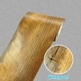 thumbnail image 4 of Wood Grain Wallpaper Border,3.9 in*16.4 ft Waterproof Self Adhesive Wallpaper,Bathroom Mirror Frame Border Sticker,Removable Desk Repair Tape for Bedroom Wall Windows Doors Decor,2 Roll,Brown, 4 of 9