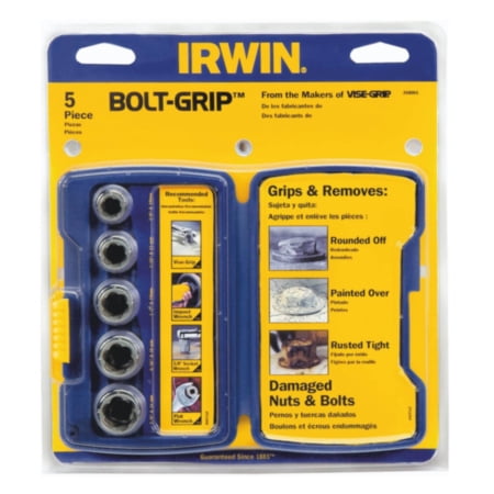 Irwin 3094001-5pc Bolt-Grip Deep Well Socket Set 