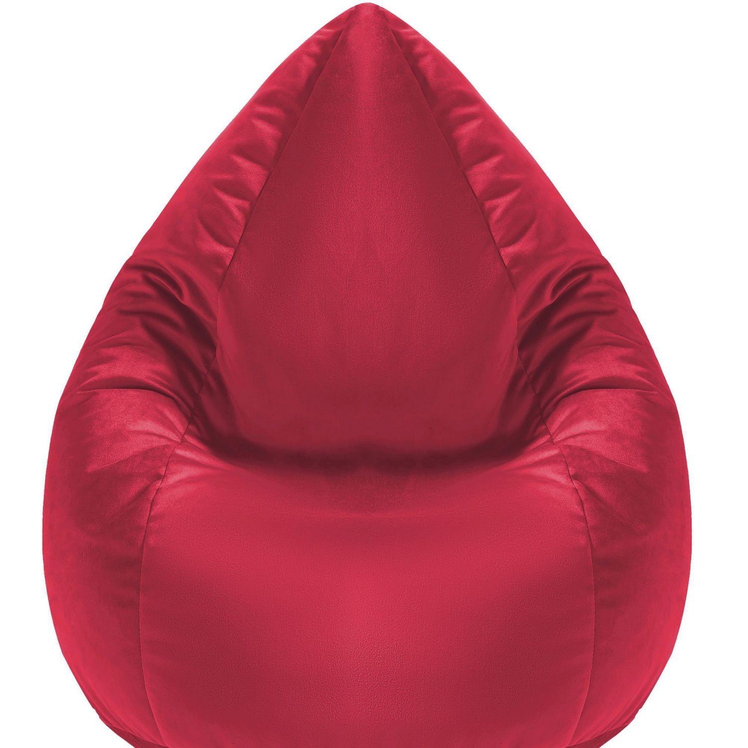 Gouchee Home Sambre Red Bean Bag Chair – Soft Velvet Polyester Fabric with Polystyrene Bead Filling, Suitable for Adults and Teens, Lightweight & Portable Seating for Dorm or Living Room