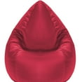 thumbnail image 1 of Gouchee Home Sambre Red Bean Bag Chair – Soft Velvet Polyester Fabric with Polystyrene Bead Filling, Suitable for Adults and Teens, Lightweight & Portable Seating for Dorm or Living Room, 1 of 7