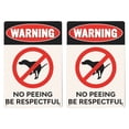 thumbnail image 1 of 2pcs Iron Pet Dog No Toilet Warning Sign Vintage No Peeing Warning Sign, 1 of 7