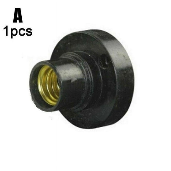 PFDDRW 10Pcs E14 Light Bulb Screw Lamp FiXing Base Holder Screw Socket (black)