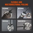 thumbnail image 4 of VEVOR Gear Puller Set, 3" and 7" Puller Kit, 3 Jaw Gear Bearing Flywheel Pulley Removal Tool, 2 or 3 Reversible Jaws Wheel Puller, Vertically and Horizontally, External and Internal, 2-Piece, 4 of 9