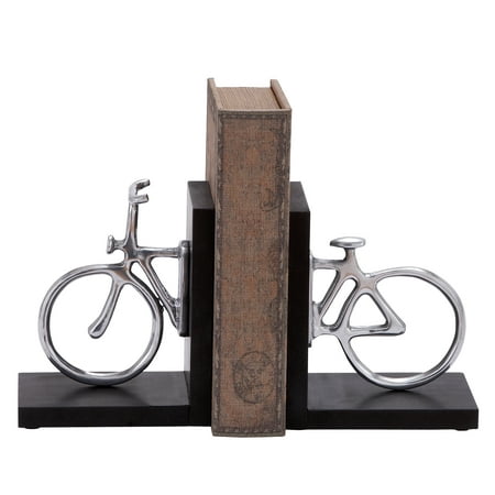 Design Bookends - Stylish Aluminum Cycle Bookend With Attention Grabbing Design