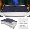 thumbnail image 5 of Fuzoiu Navy Dark Blue Print Car Windshield Sun Shade,Block Uv Rays Sunshade,Foldable Front Window Sun Visor Protector for Car,SUV,Truck-Keep Vehicle Cool-Navy Dark Blue, 5 of 8