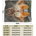 thumbnail image 4 of Ultra Soft Blanket Squirrel Throws Blanket Plush Fuzzy Lightweight Couch Sofa Bed Warm Cozy Flannel Blanket for Kids and Adults Gift 60"X50", 4 of 6