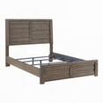 thumbnail image 2 of Wooden Bedroom Furniture - Full Size with Rustic Gray Finish and Planked Framing Bed Parts, 2 of 6