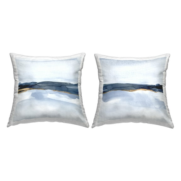 Stupell Industries Calming Modern Abstract Foggy Landscape Design by Jacob Green Throw Pillow (set of 2)