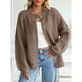 thumbnail image 2 of CAILDANL Womens Oversized Chunky Knit Cardigan Sweaters Long Lantern Sleeve Button Down Cozy Trendy Jacket, 2 of 2