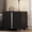 Black, variant on Shaiailed 23" White Nightstand with Drawers,Modern Bedside Table with Metal Foot,Minimalist Nightstand with Mirrored Metal Handles,Sofa Side End Table for Bedroom and Living Room