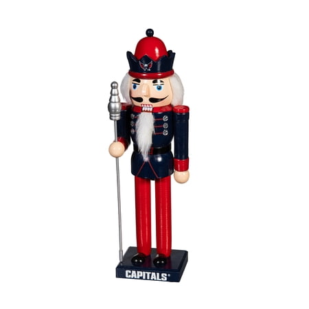 Washington Capitals 12 Wooden Nutcracker Statue Washington Capitals 12 Wooden Nutcracker Statue