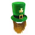 thumbnail image 1 of Sombrero de duende de 24x20cm, gorro de duende verde con gorro para Barba, amuleto de la suerte de Irlanda de San Patricio, fiesta temática de Carnaval, 1 of 2