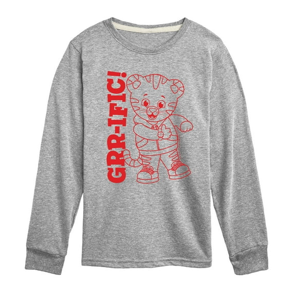 Daniel Tiger - Daniel Line Art - Kids Long Sleeve T-Shirt