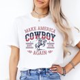 thumbnail image 2 of 250th Anniversary America Patriotic Cowboy Shirt, USA 1776 Independence T-shirt, 2 of 6