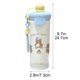 thumbnail image 3 of Botella de agua de acero inoxidable de 600 ml con aislamiento al vacío y pajita desmontable, taza portátil a prueba de fugas para bebidas frías y calientes, para adultos y niños., 3 of 6