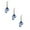 Blue 3PCS, variant on Long Handle Toenail Scissors for Adult Seniors & Easy Reach Long Handled Clipper for Thick Toe Nail,Ergonomic Care Pedicure Cutter