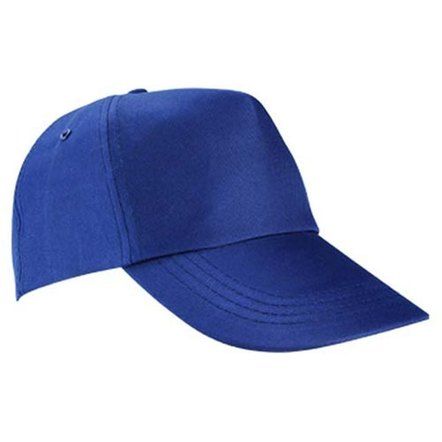 Gorra de algodón cinco gajos y broche velcro - Beziers azul Unitalla