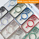 thumbnail image 4 of Funda blanda magnética chapada a la moda Magsafe para iPhone 16 15 14 Plus 13 12 11 Pro Max funda de carga inalámbrica con Protector de lente, 4 of 5