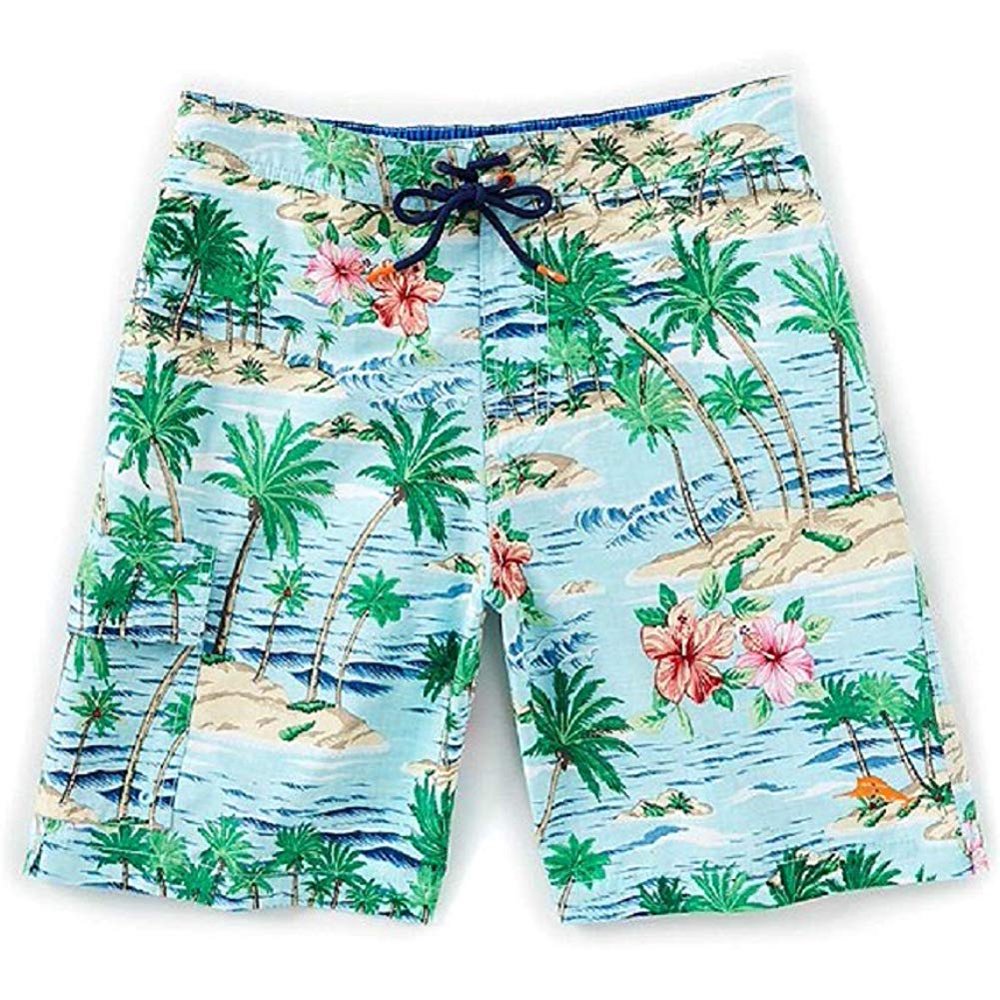 Tommy Bahama Mens Small Aloha Drawstring Board Shorts S
