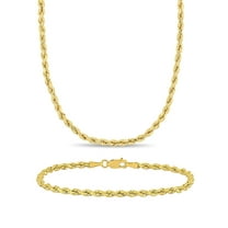 Everly Women's 10k Yellow Gold Bracelet Jewelry Set