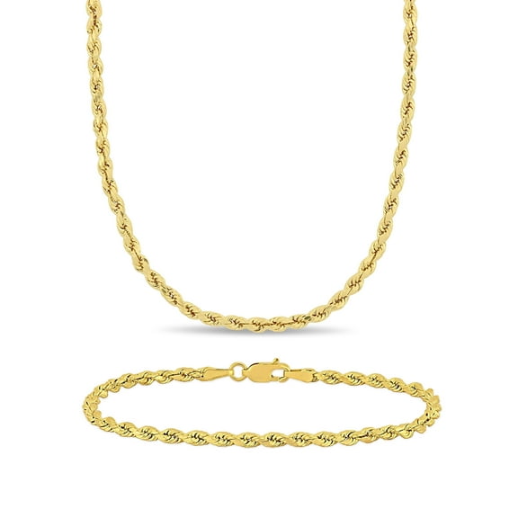 Everly Women's 10k Yellow Gold Bracelet Jewelry Set