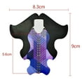 thumbnail image 2 of Pack of 100 Extra Long Blue Purple Fish Shape Viscose, 2 of 5