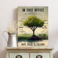 thumbnail image 3 of Rustic Motivational Office Picture Wall Decor Teamwork Positive Quotes Artwork Vintage Green Tree Painting Framed Inspirational Poster Prints for Home Office Wall Decoration Aesthetic 12"x16", 3 of 6