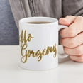 thumbnail image 6 of CafePress - Hello Gorgeous Faux Gold Mugs - 11 oz Ceramic Mug - Novelty Coffee Tea Cup, 6 of 6