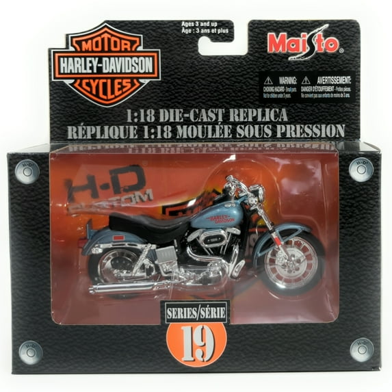 Maisto Motorcycles Harley-Davidson Series 19 Die-Cast 1977 FXS Low Rider 1:18 Scale