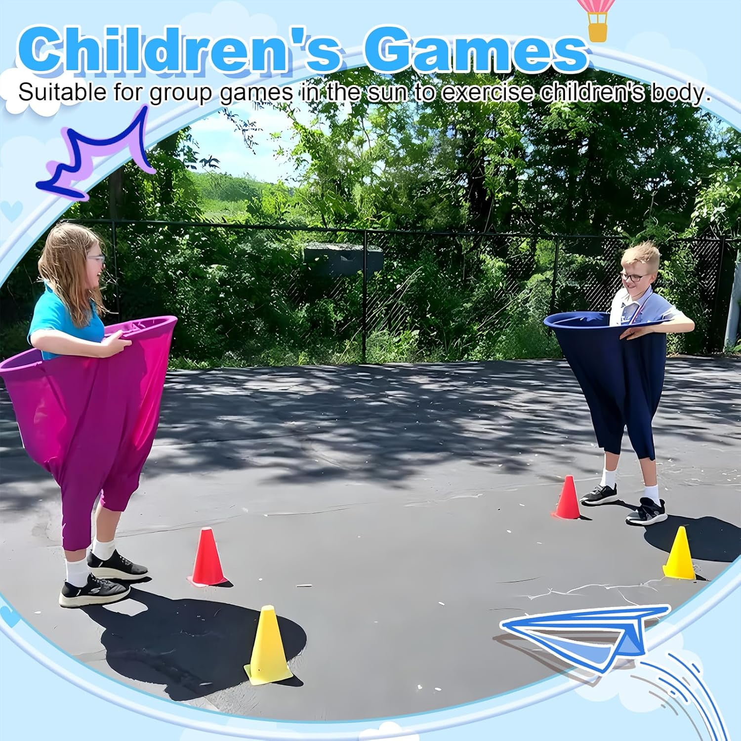 Granny Pants Yard Game for All Age - Giant Outdoor Tossing Game with Bouncy Balls, Backyard Party & Team Building Activity for Groups