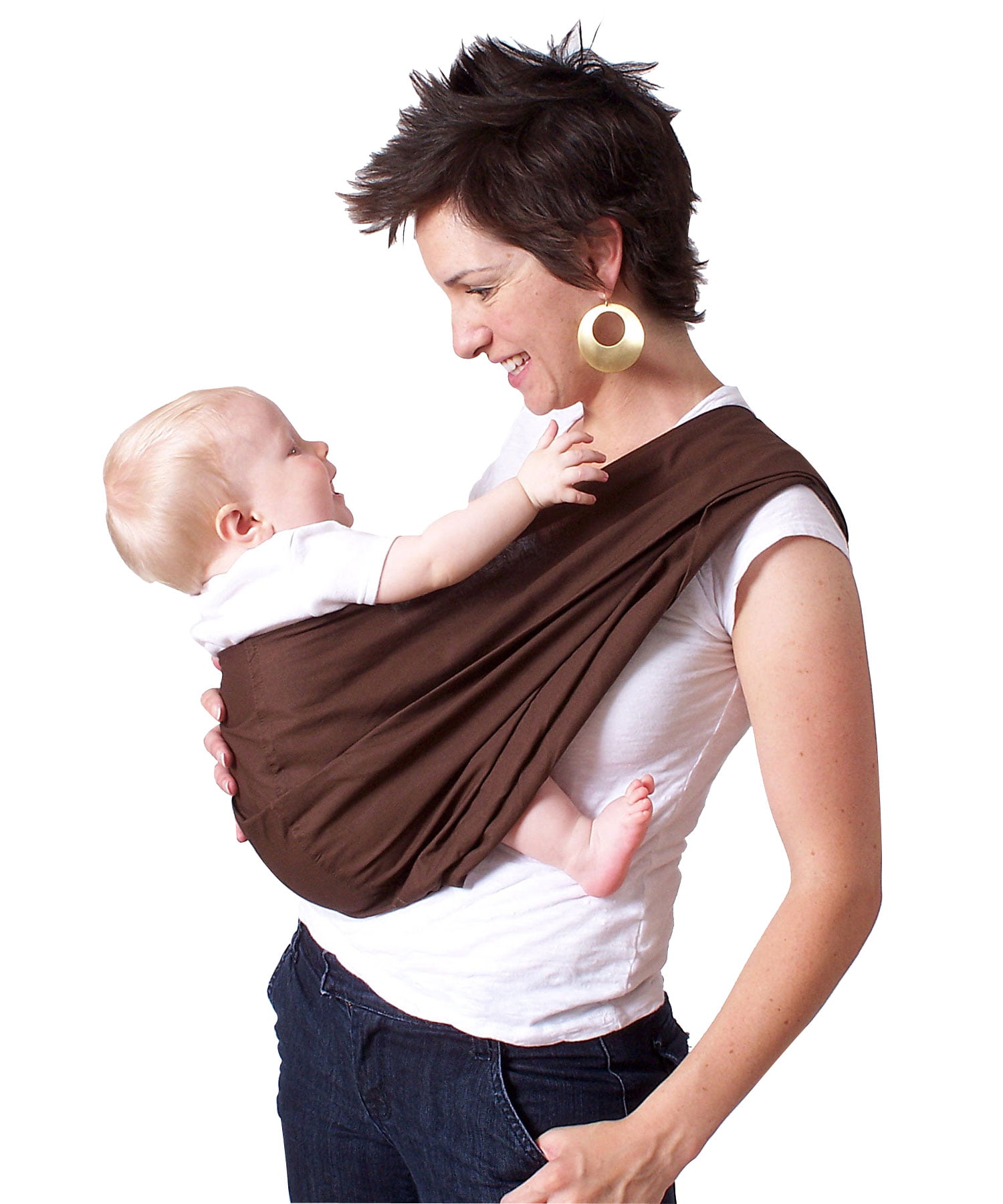 Extra Large HugaMonkey Cotton Baby Sling Wrap Carrier for Newborn Babies Infants and Toddlers Upto 3 Years Aqua 