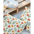 thumbnail image 3 of Outdoor Waterproof Pillow Covers Pack of 2, Summer Watermelon Mango Tropical Plants Green Leaf Decorative Throw Pillowcases Cushion Covers for Garden Patio Tent Sofa Couch, 24x24 inch, 3 of 8